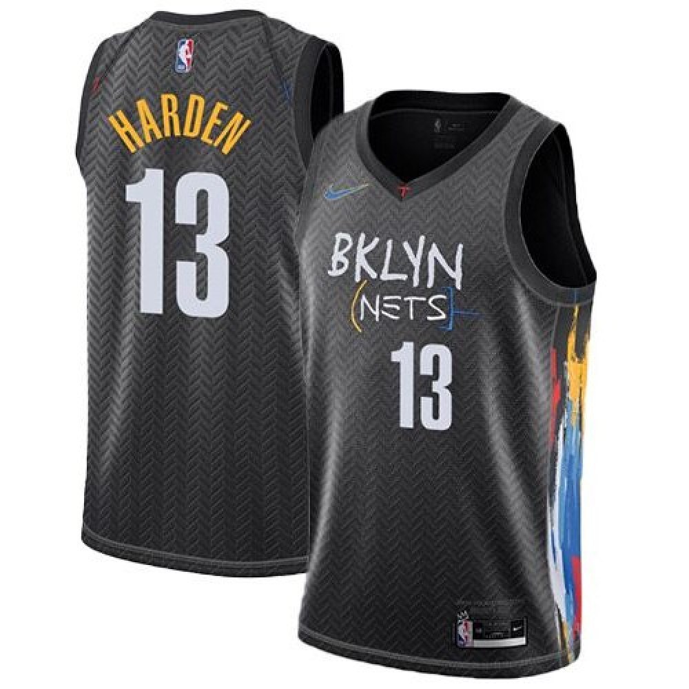 Men's Brooklyn Nets James Harden #13 Black 2020/21 Swingman Jersey - City Edition-Pro Kit Vault | Brand New 26/27 Sports Jerseys